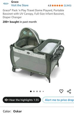 Graco Pack and Play Travel  Dome Playard