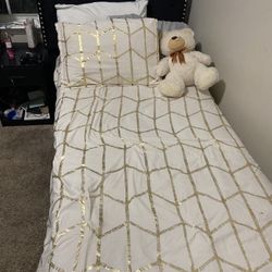 Twin Bed And Head Board 