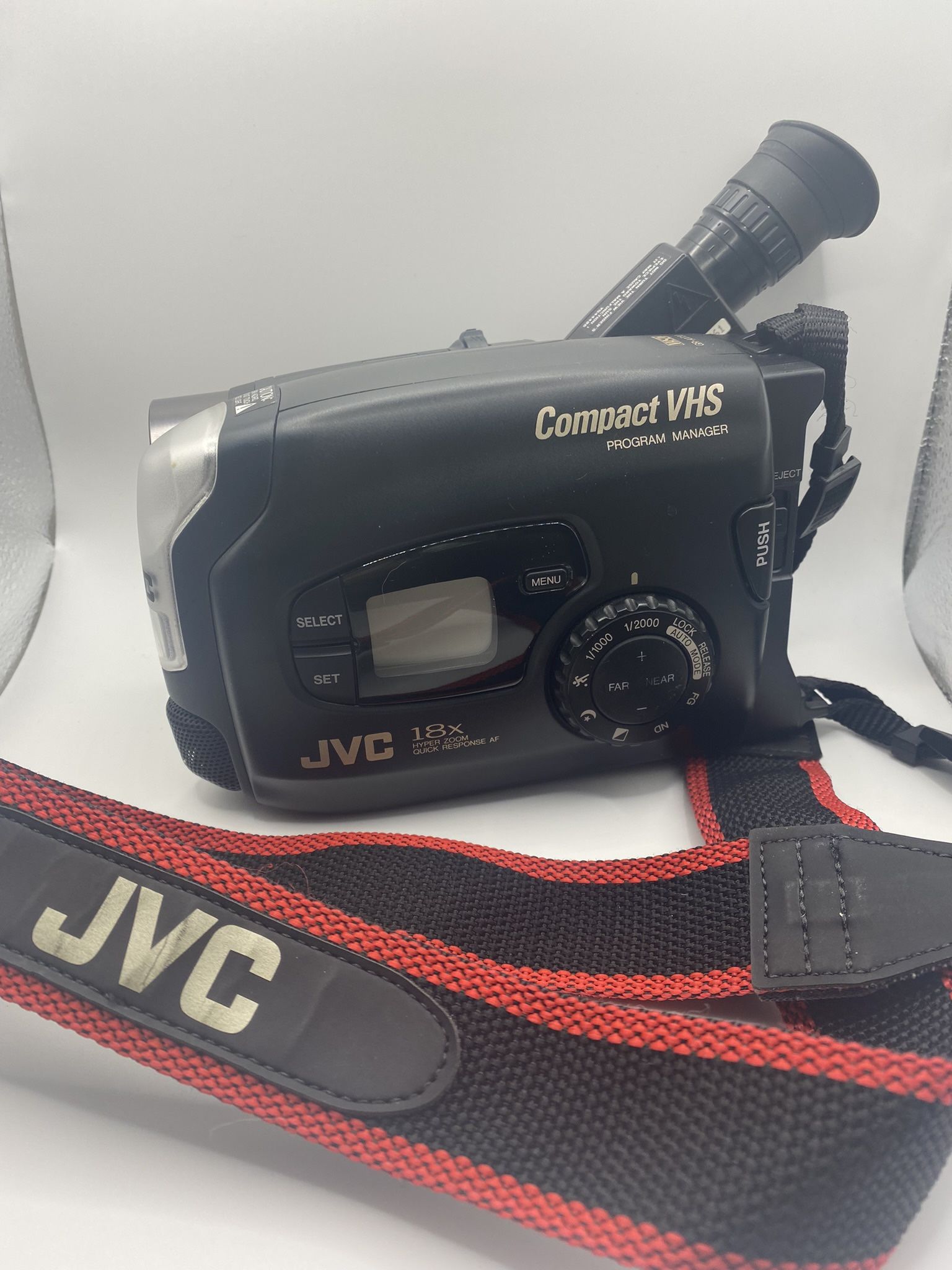 Vintage JVC Camcorder Compact VHS Camera With Carrying Strap