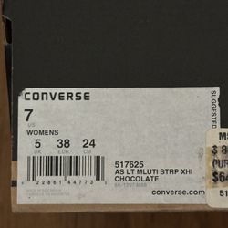 “leather” Converse Woman’s Size 7 Brown