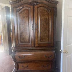 Ashley Armoire and Two End Tables