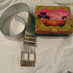Versace Silver Color Belt Limited Edition
