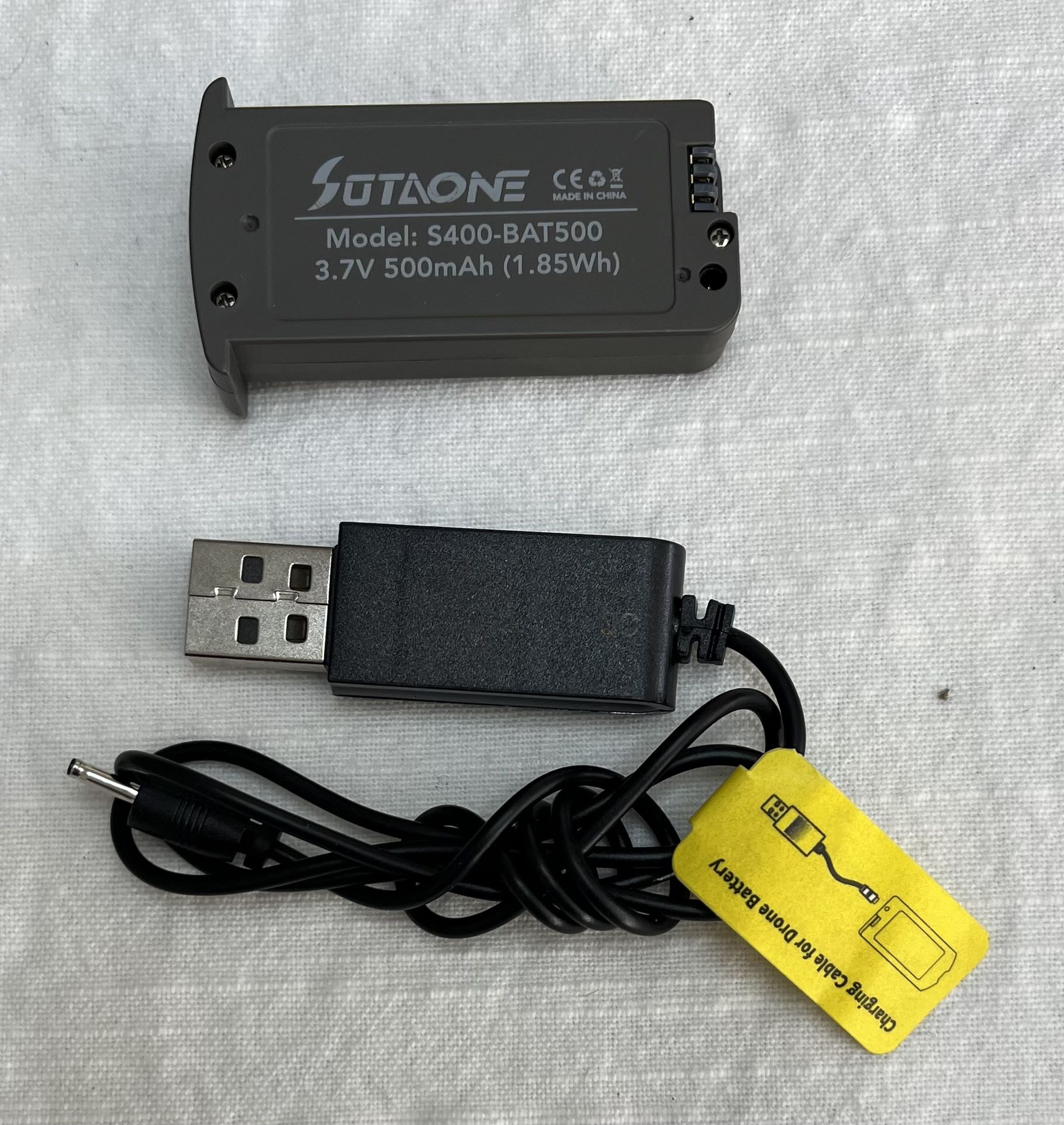 Spare Rechargeable Drone Battery For S400 Drone 500mAh, 3.7 Volt