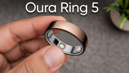 New* Oura (GEN 5)Smart Ring: Deep Rose, size 8