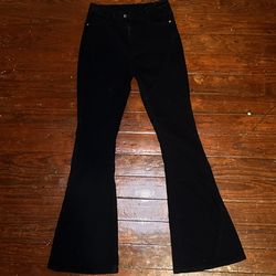 Black Denim Bell Buttons