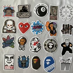 20 New Bape Stickers