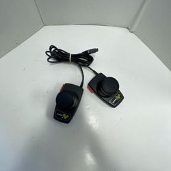 Atari 2600 Pair Original Video Game Paddle Controllers Cleaned Tested No Jitter