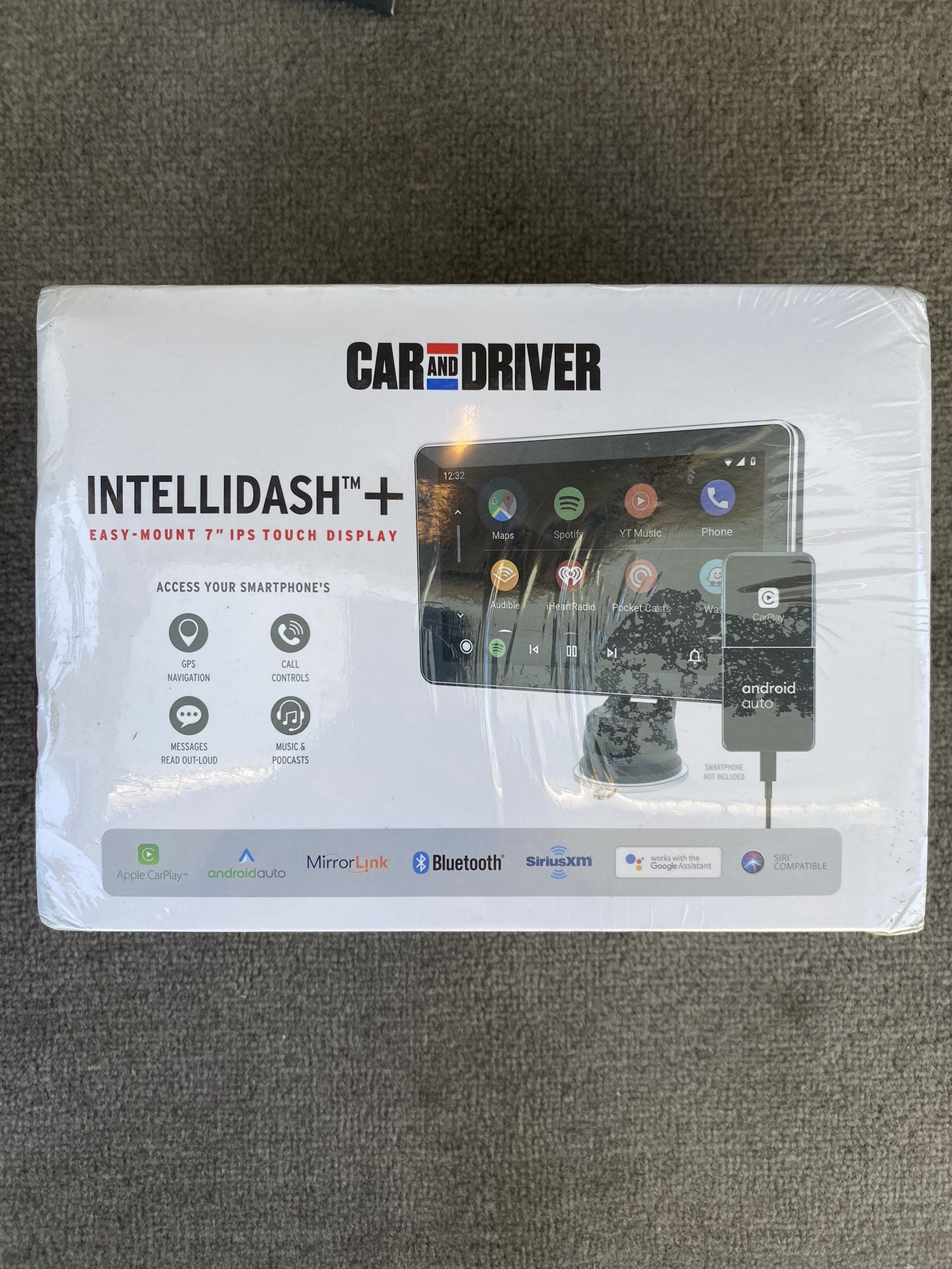 Car And Driver Intellidash + Easy-Mount 7” IPS Touch Display - Brand New