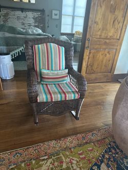 Wicker rocker