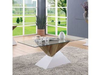 Bima White/Natural Tone Coffee Table