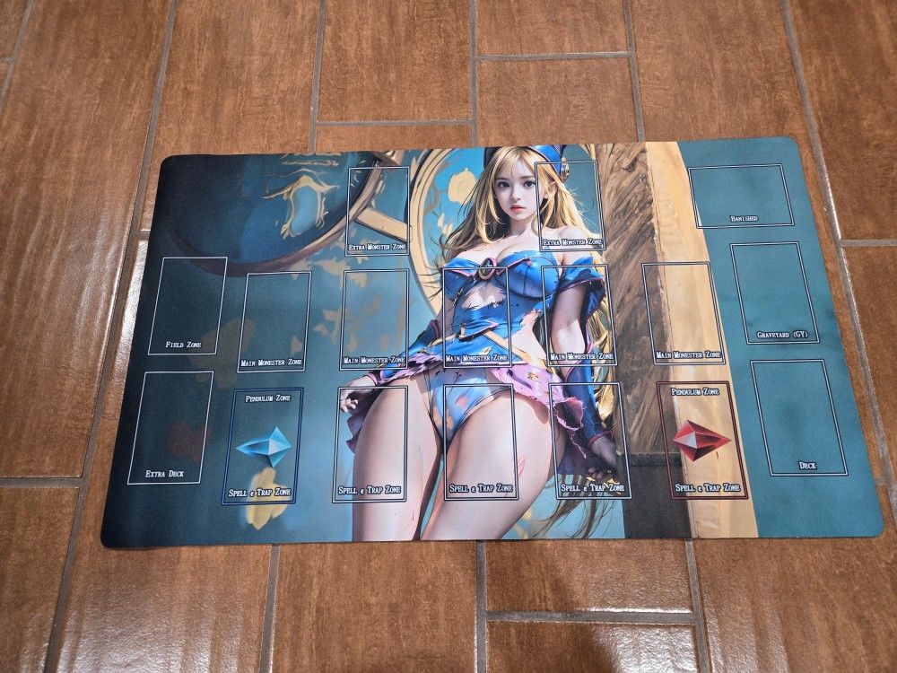 Sexy YuGiOh Trading Cards Game Dark Magician Girl Cosplay Playmat Mousepad Nonslip