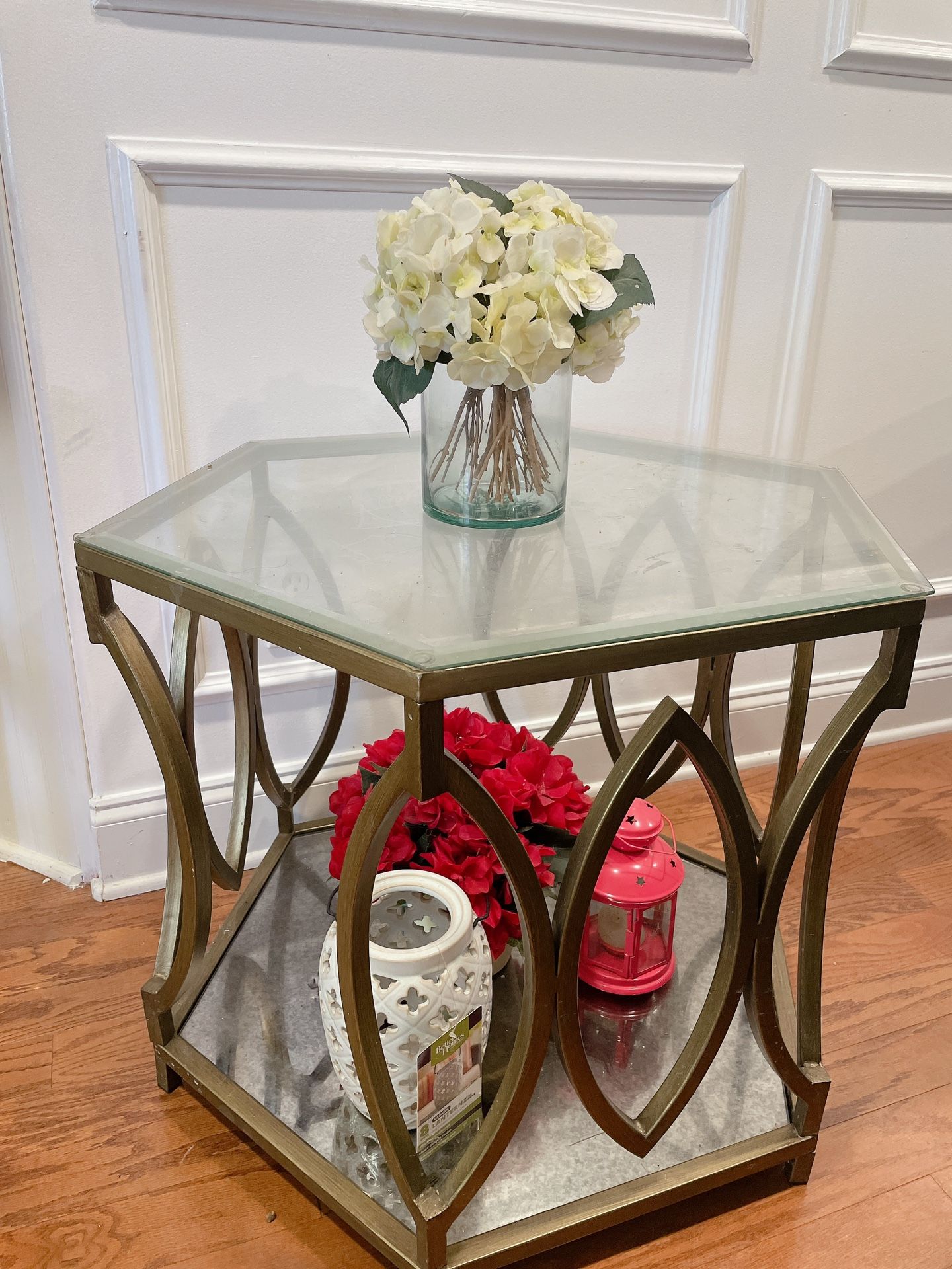 Beautiful Gold Framed Coffee Table 