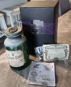Disney Parks Haunted Mansion Hatbox Ghost Host a Jar 50th anniversary