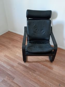 Leather arm chair