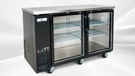 NSF 60 ins Beer Black Glass Door Back Bar Cooler case UBB24-60G-