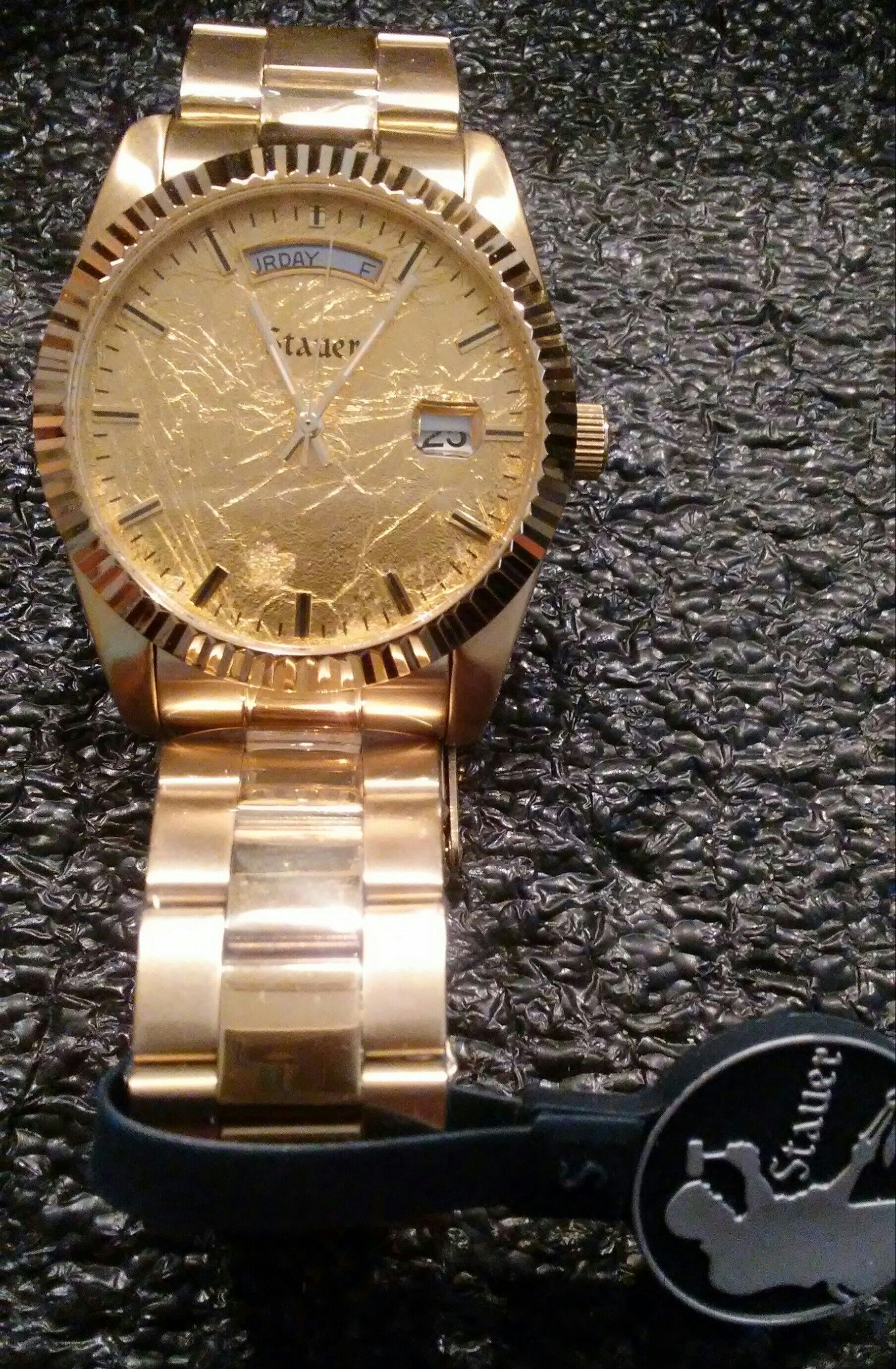 New 24k Gold Leaf STAUER MIDAS Watch