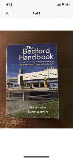 The Bedford Handbook Tenth Edition Miami Dade College
