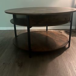 Brown Pull Up  Coffee Table 