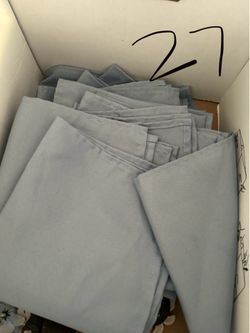 Dusty blue napkins
