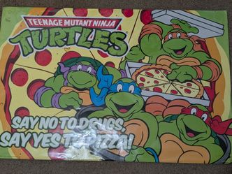 TMNT say no to drugs poster