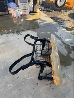 Golf cart back seat with bracket