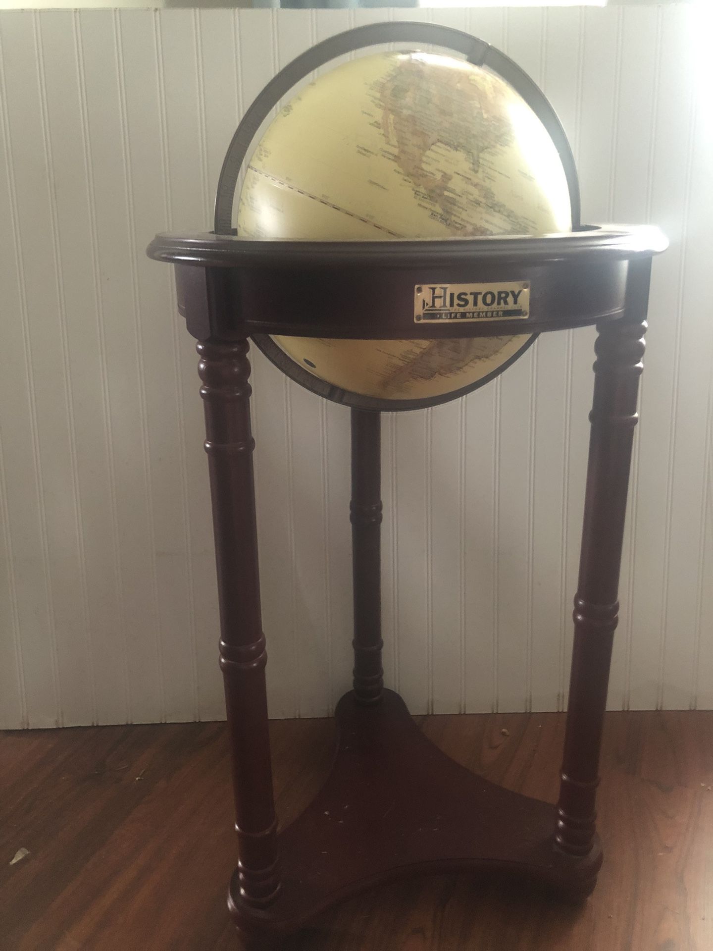 Vintage History Channel Globe