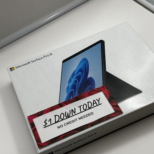 Microsoft Surface Pro 8 Brand New Laptop $1 Down Today NO CREDIT Needed