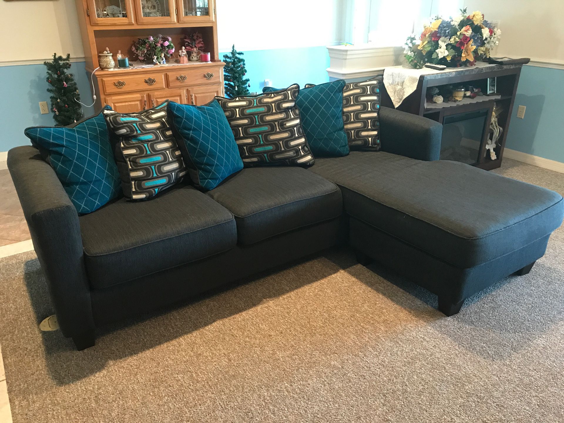 Sofa with ottoman