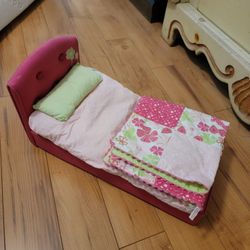 American Girl Doll Bed, Mattress,  Pillow And Blanket