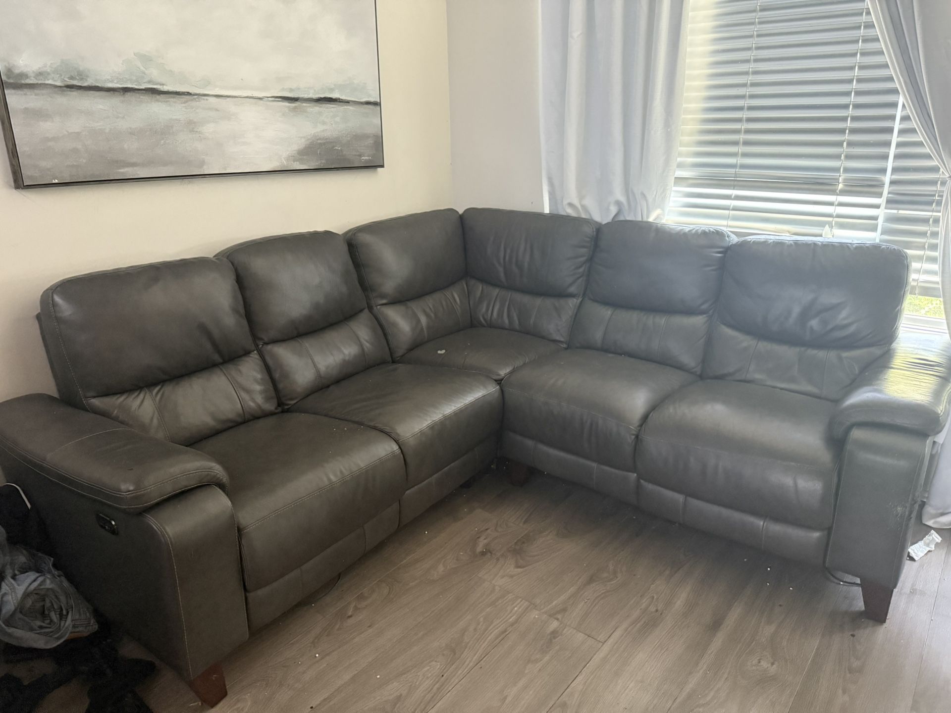 Leather couch