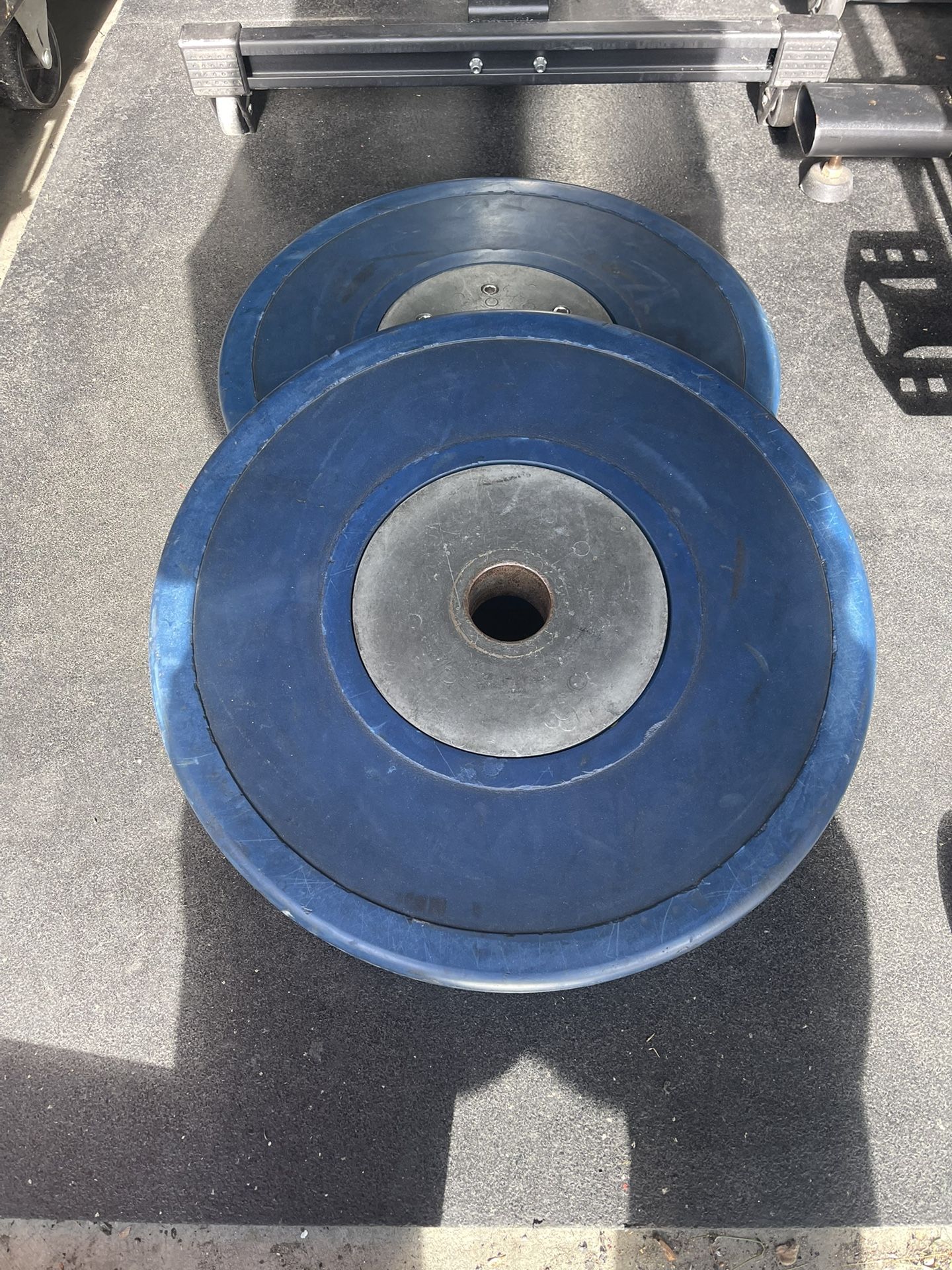 45 lbs Olympic Bumper Weight Plates…. Home Gym Fitness For Less….