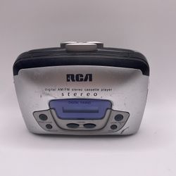 Vintage RCA Portable Digital AM/FM Stereo Cassette Player Model RP-1874