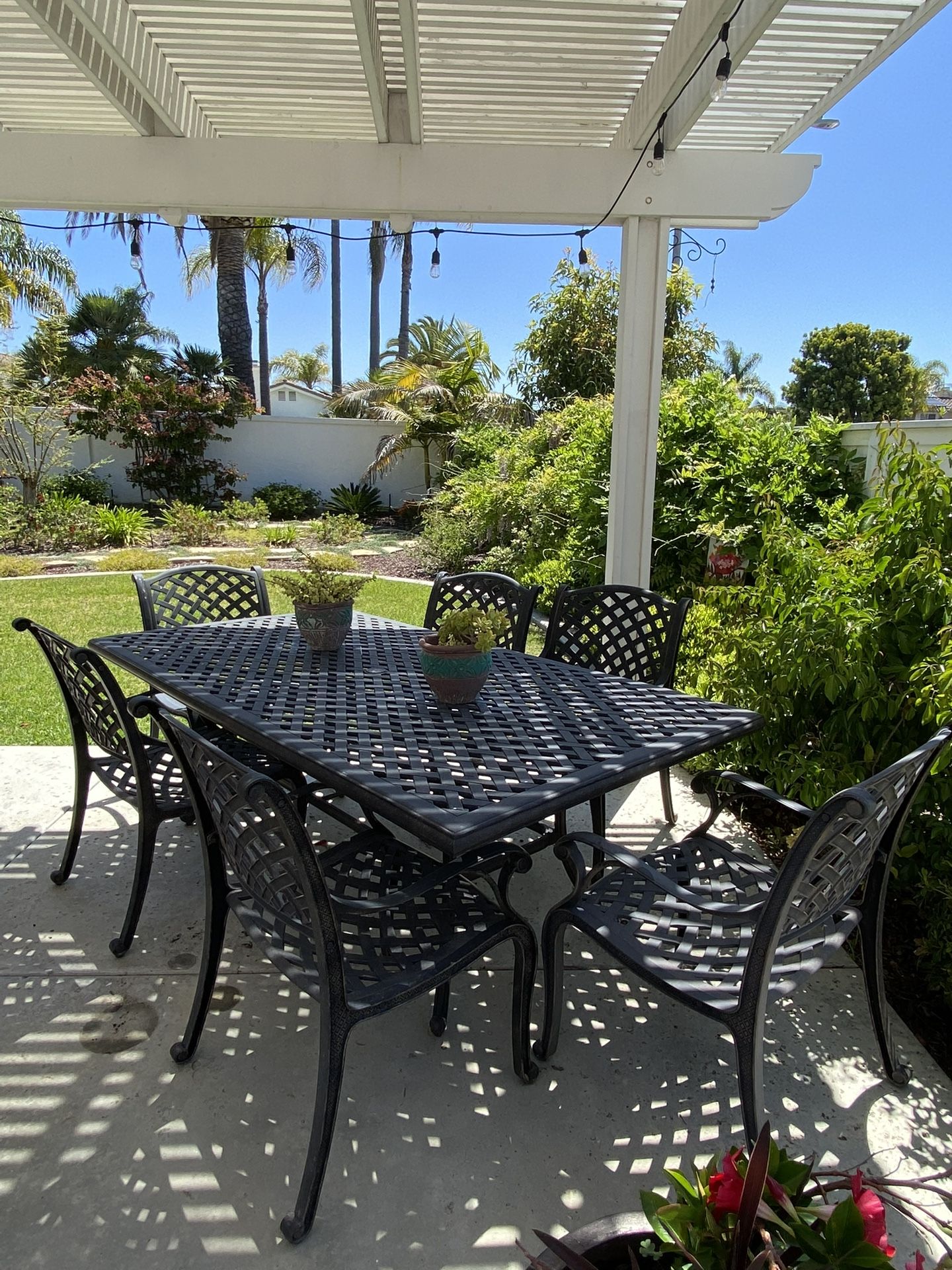 Wrought Iron Patio Table 