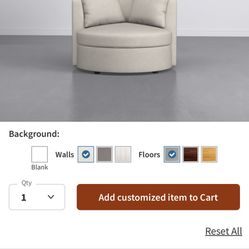 Living spaces Oversized Cuddled Swivel Couch