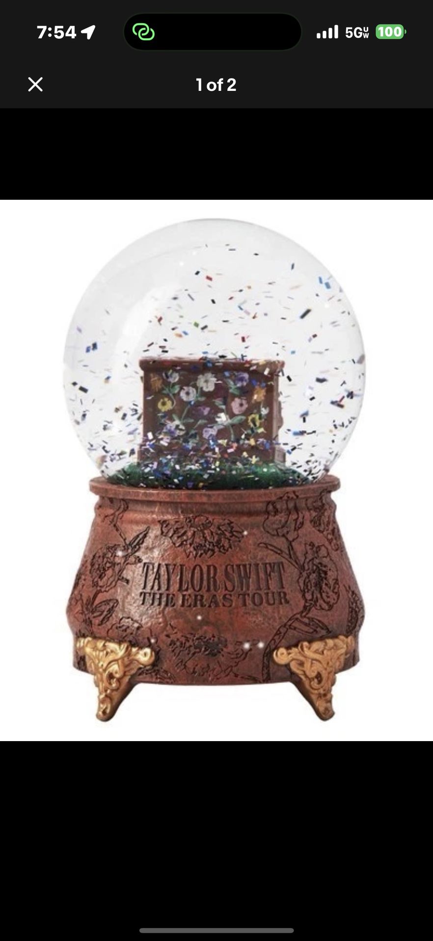 Taylor Swift Eras Tour Acoustic Piano Snowglobe IN HAND