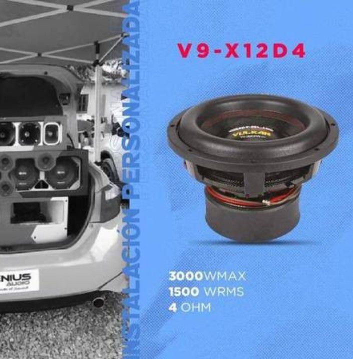 Sold Out More On The Way New 12" Genius Audio V9 xtreme 3000w Max Power Subwoofer
$270 Each 
