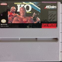 SUPER NINTENDO GEORGE FOREMAN GAME