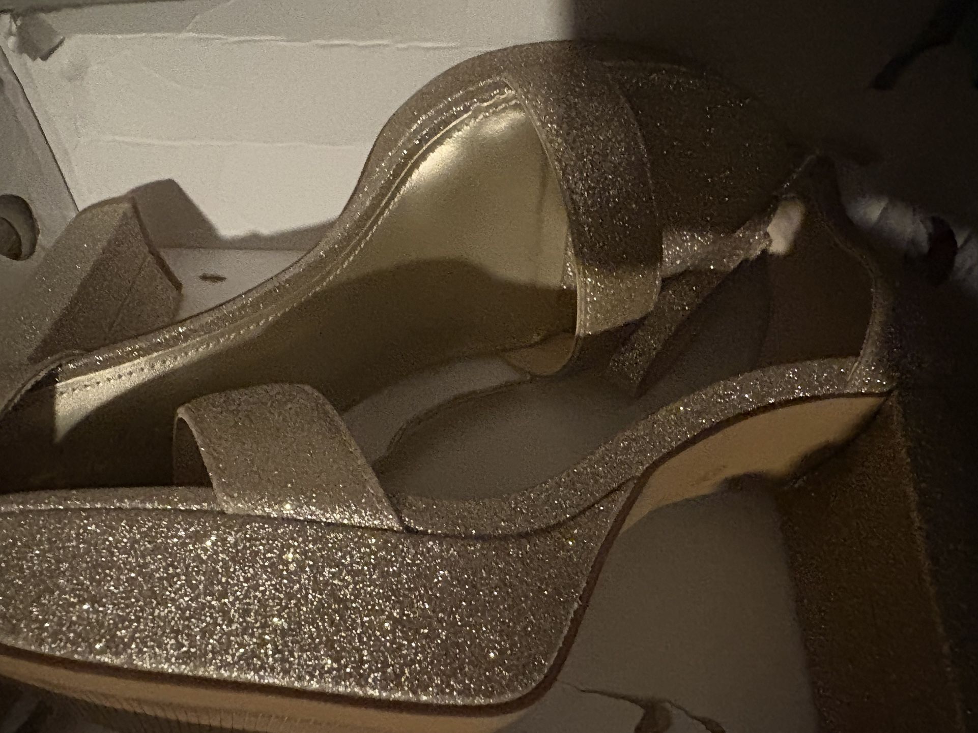 Women’s Shoes Heels Gold Black Pink