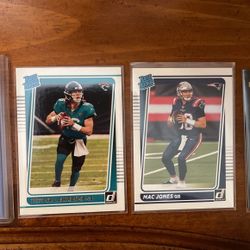 Mac Jones Patriots, Trevor lawrence Jags. Pro jersey Rated Rookie Lot.