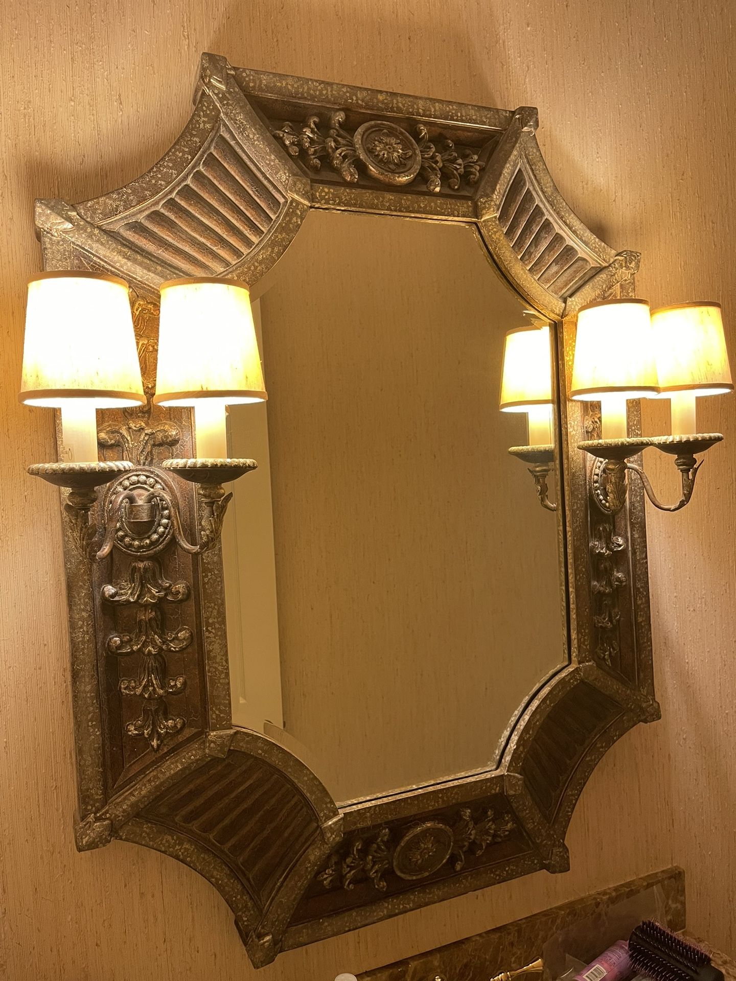 Bathroom Mirror with Lights Baroque / Rococo styles