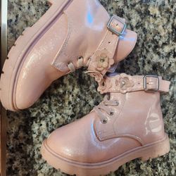 Toddler Girls Pink Boots Size 10 