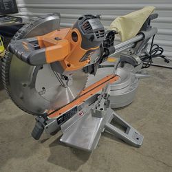Ridgid 15 Amp Corded 12 in. Dual Bevel Sliding Miter Saw with 70 Deg. Miter Capacity and LED Cut Line Indicator