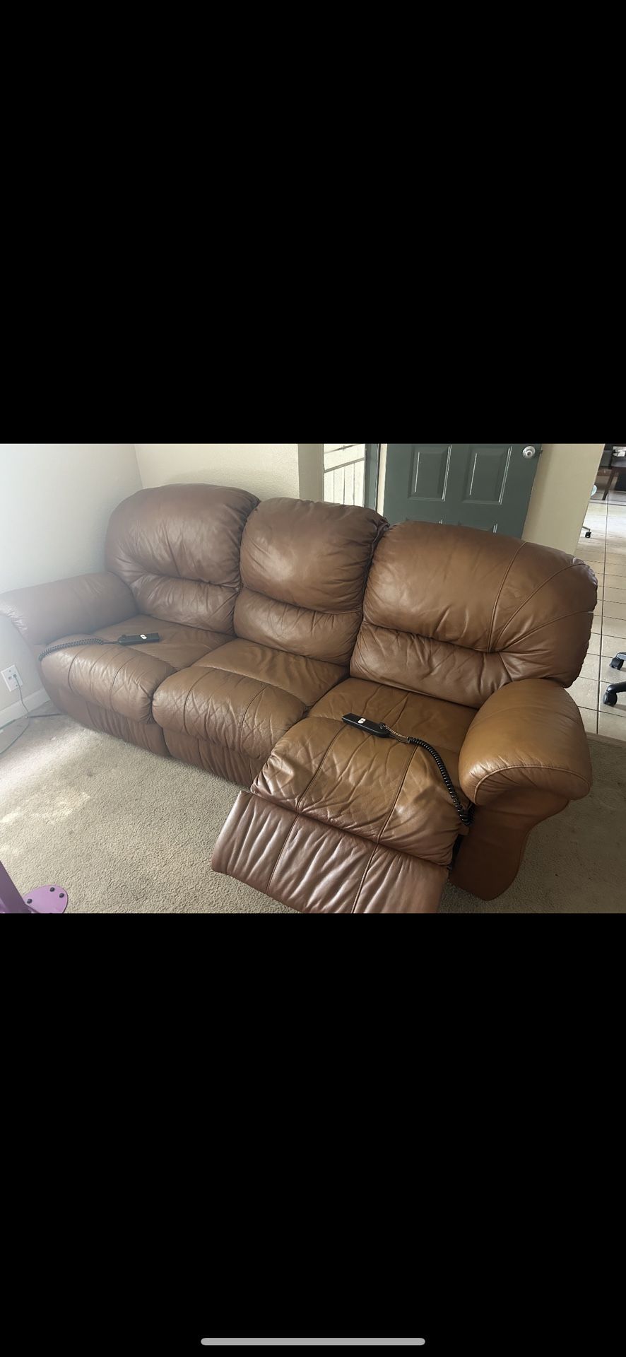 Leather Couch Recliner