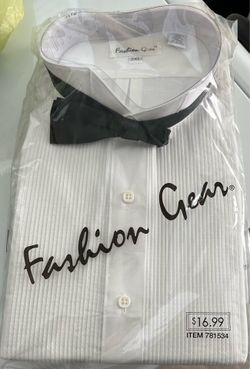 Tux shirt with bow tie