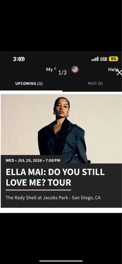Ella Mai Live tonite @ Rady She’ll