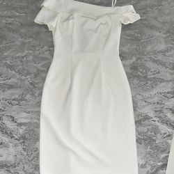 Black Halo White Dress