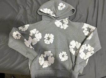 Grey denim tears hoodie