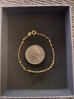 Gold-Tone Twisted Link Chain Bracelet
