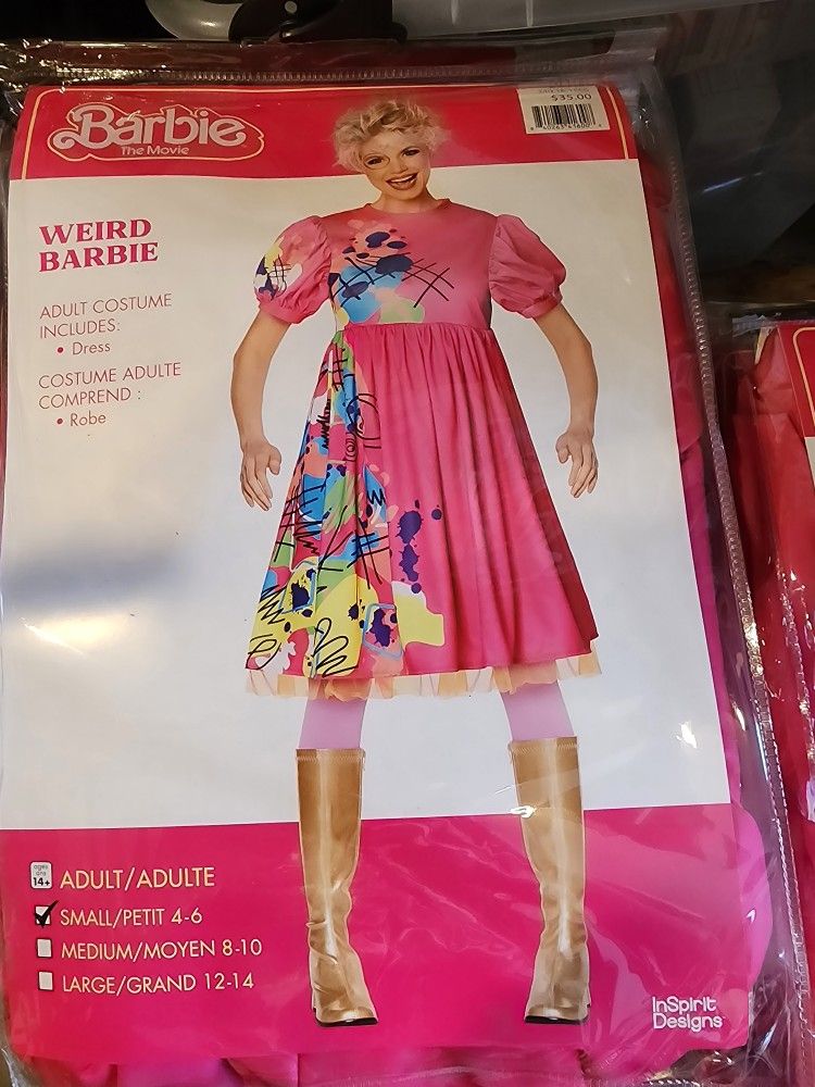 Adult Weird Barbie Dress Halloween Costume π S,M,L