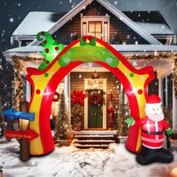 NEW 9FT/11FT Long Christmas Arch with Santa Claus Airblown Inflatable